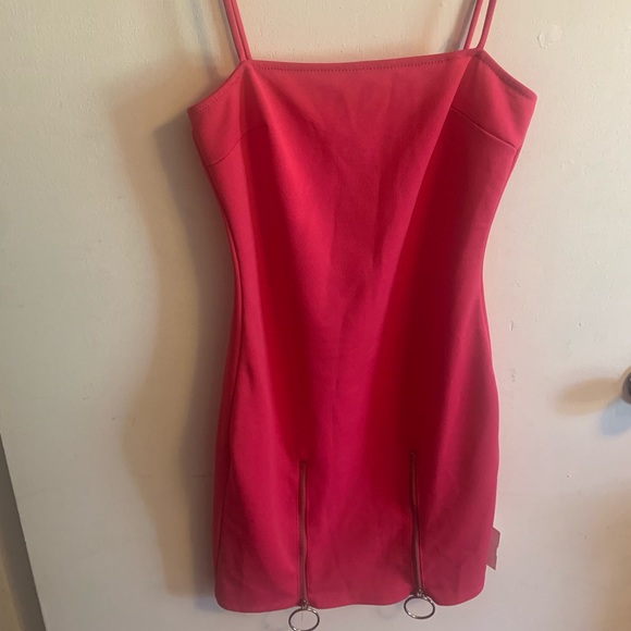 Cute Trendy Hot Pink Party Dress Size Small - Picture 2 of 2